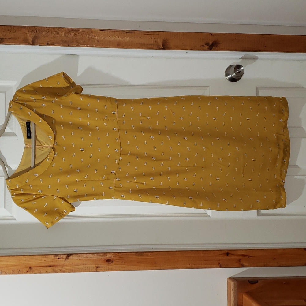 Modcloth brand Mikarose raccoon print dress